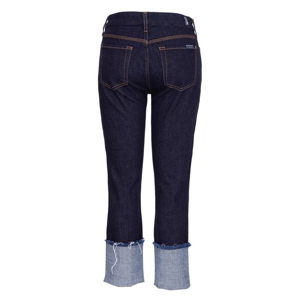 7 FOR ALL MANKIND Women's Fashion Boyfriend High Cuff Jean Sz 31 NWT - Picture 4 of 14